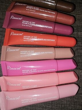 Set of 8 Peptide Lip Tints-Different Colors